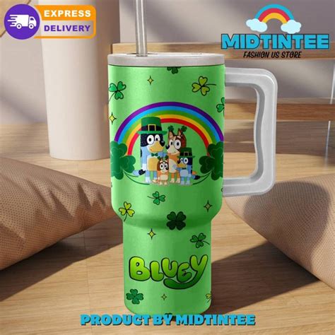 Bluey Happy St Patrick S Day Stanley Tumbler Midtintee