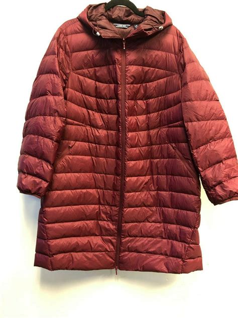 Lands End Womens Plus Size Ultralight Packable Long Down Coat Deep