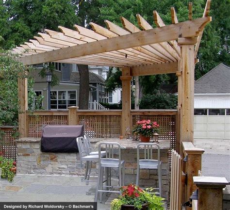 Corner Pergola Woodworking Projects And Plans