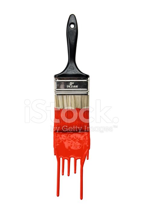 Paintbrush With Red Paint Stock Photo Royalty Free Freeimages