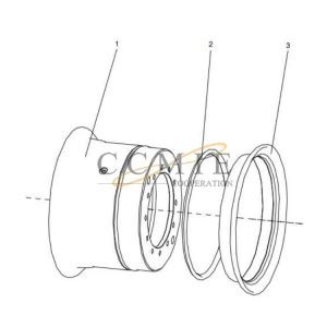 China 800367505 Rim Assembly XCMG Mining Truck Spare Parts