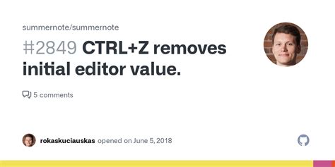 CTRL Z Removes Initial Editor Value Issue 2849 Summernote