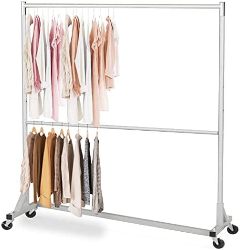 Amazon Deluxe Commercial Grade Rolling Z Rack Garment Rack With