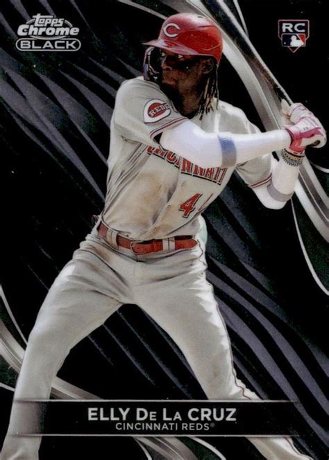 Elly De La Cruz 2024 Topps Chrome Black 17 Base Price Guide Sports