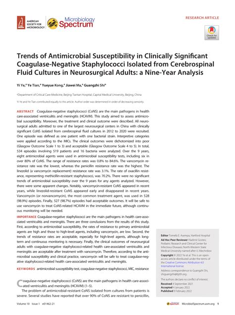 Pdf Trends Of Antimicrobial Susceptibility In Clinically Significant