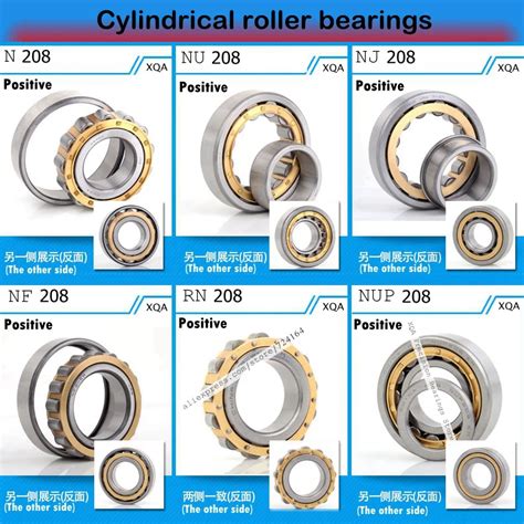 Free Shipping 40x80x18 Mm Cylindrical Roller Bearings Nj208 Nu208 N208