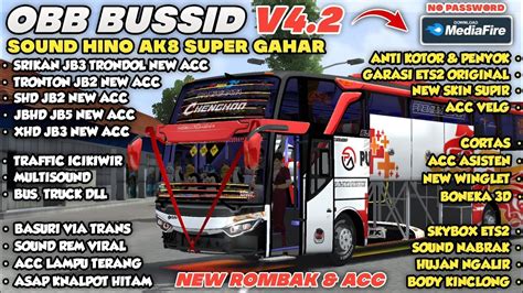 Keren Cuy Cobain Obb Bussid V Terbaru Sound Hino Ak Super Gahar