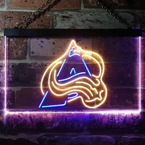 Colorado Avalanche Logo Led Neon Sign Neon Sign Led Sign Shop Whats Your Sign