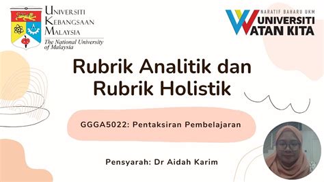 Rubrik Analitik Dan Rubrik Holistik YouTube