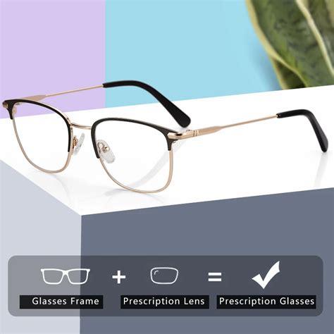 Zenottic Gafas Graduadas Cuadradas Para Hombre Y Mujer Lentes Pticas