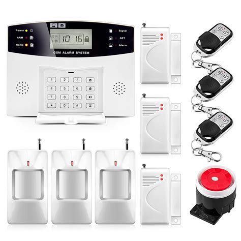 New Lcd Display Keypad Wireless Gsm Alarm System Mhz Home