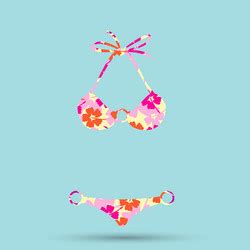 Womens Swimsuit Design Fashion Bikini Royalty Free Vector