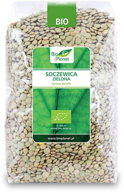 SOCZEWICA ZIELONA BIO 1 KG BIO PLANET EKOLOGICZNA 8735046095 Allegro Pl