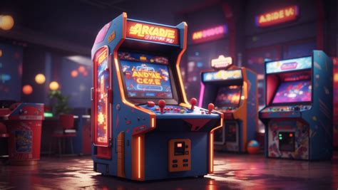 Dream Shaper V7 Arcade Game Machine 3d Cinematic Render 3 Hosted At