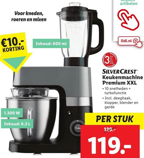 SILVERCREST Keukenmachine Premium XXL Aanbieding Bij Lidl