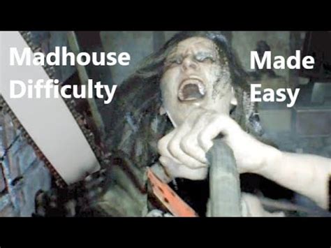 Resident Evil 7 Mia Chainsaw Boss Fight MADHOUSE DIFFICULTY ZERO