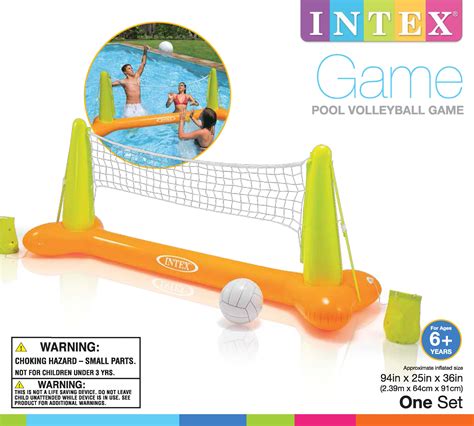 Intex Inflatable Pool Volleyball Game Set Floating Net Water Sports