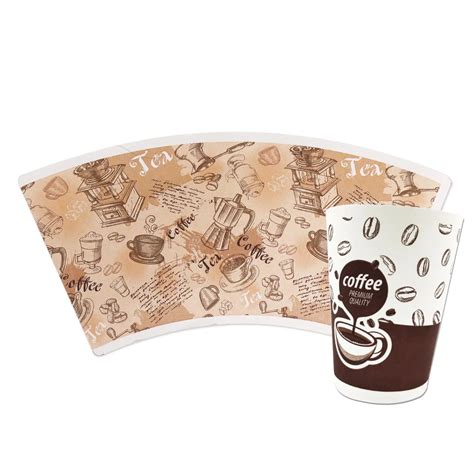 Eco Friendly Virgin Wood Pulp Paper Cup Fan For Hot Drinking Paper Cup