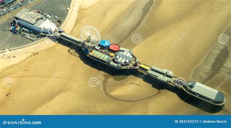 Blackpool Pleasure Beach Pier Stock Image - Image of enjoyed ...