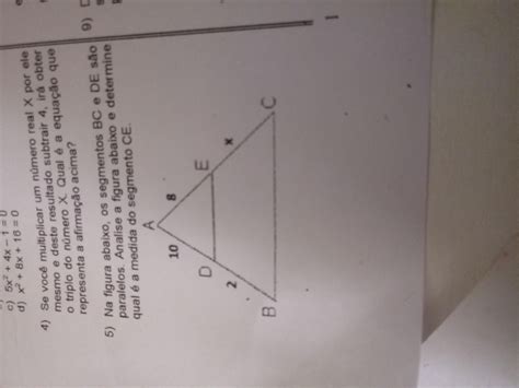 Na Figura Os Segmentos Bc E De S O Paralelos