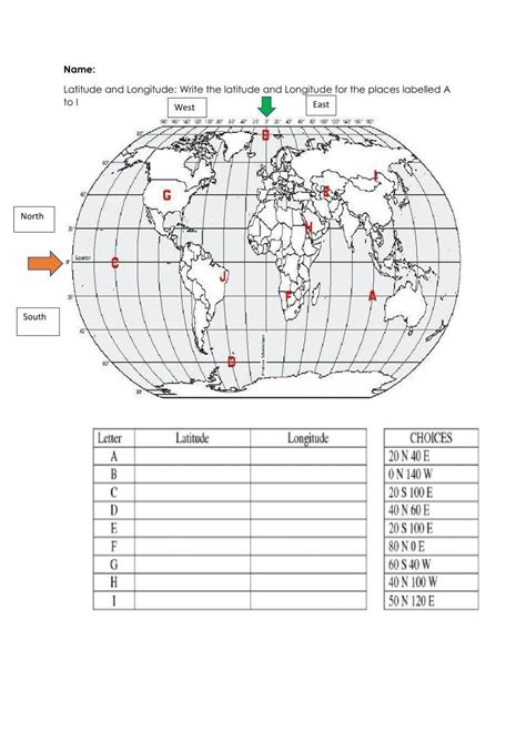 Using Latitude and Longitude Worksheet - Have Fun Teaching - Worksheets ...