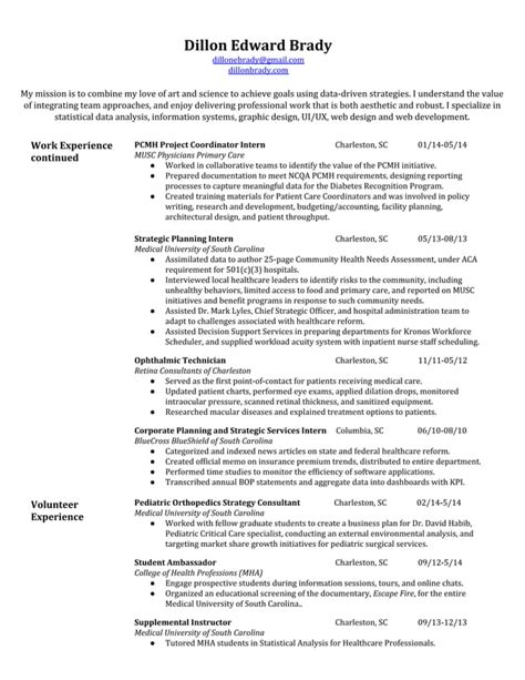 Dillon Brady Resume Pdf