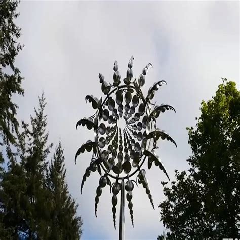 Metall Windm Hle Bunte Garten Dekoration Im Freien Wind Spinner Wind F