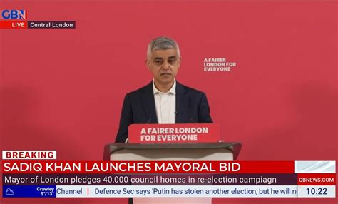 Sadiq Khan Launches Re Election Campaign As Mayor Seeks Third Term In