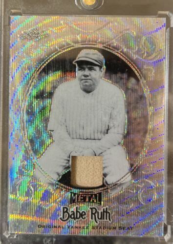 Leaf Metal Babe Ruth Yankee Stadium Seat Relic Yankees Ebay