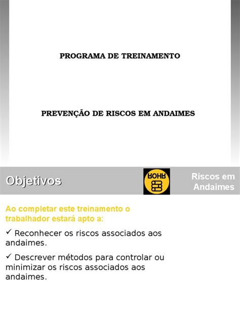 PDF 2 Trabalho Em Altura PREVENÇÃO de RISCOS PDFSLIDE NET