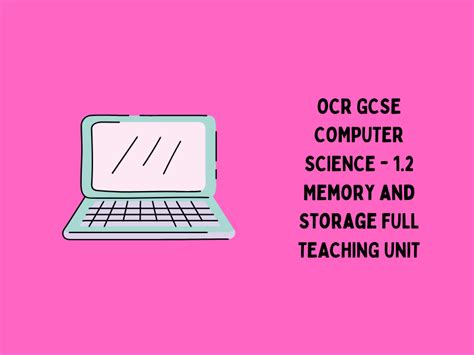 J277 OCR GCSE Computer Science 1 2 Memory And Storage Full Unit