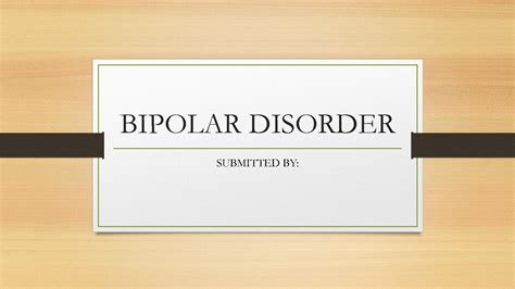 Solution Bipolar Disorder Revised Studypool