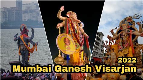 Mumbai Ganpati Visarjan At Girgaon Chowpatty Ganesh Visarjan 2022