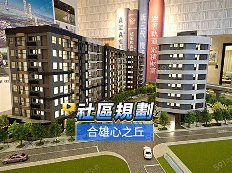 【合雄心之丘】開價31~34萬坪，格局規劃1~4房 591新建案