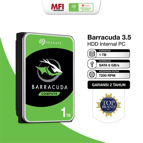 Jual Seagate BarraCuda 1TB Hardisk Internal PC Desktop 3 5 SATA 3 0