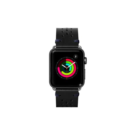 LAUT Heritage Watch Strap for Apple Watch Series 1-6 and SE 42-44mm - Jet Black - Urban Gadgets PH