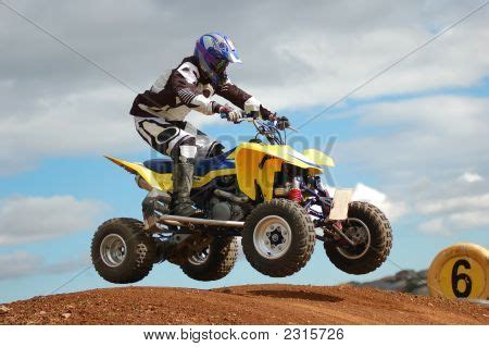 Quad Bike Racing Image & Photo (Free Trial) | Bigstock