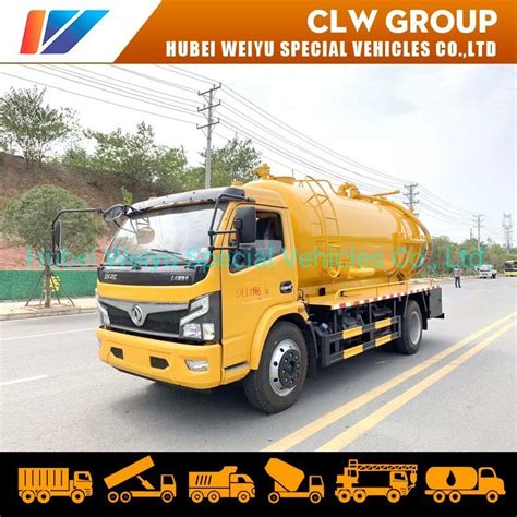 Dongfeng 4X2 Furuika 5000liters 5cbm 5m3 Small Vacuum Sewage Suction