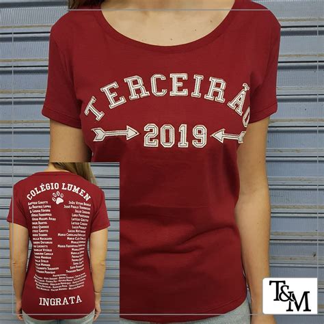 Camiseta Bordada Frente E Estampa Costas Nome Individual Bordado