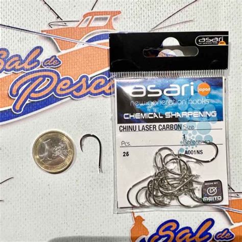 Anzuelo Carbono Asari Chinu Laser Mod A Ns Num Sal De Pesca