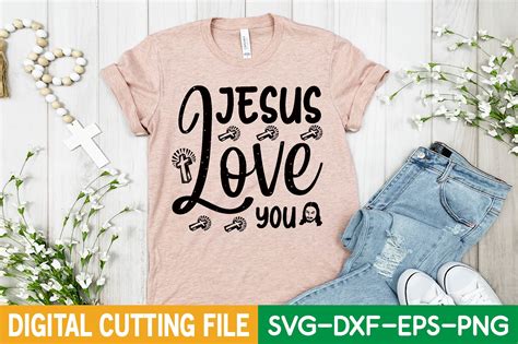 Jesus Love You Svg Graphic By Suriayaaktere4 · Creative Fabrica