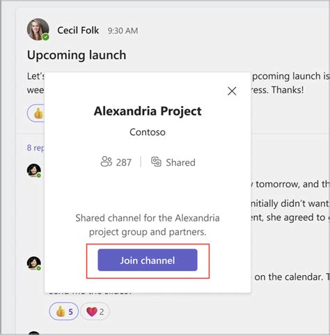 الانضمام إلى قناة مشتركة في Microsoft Teams دعم Microsoft