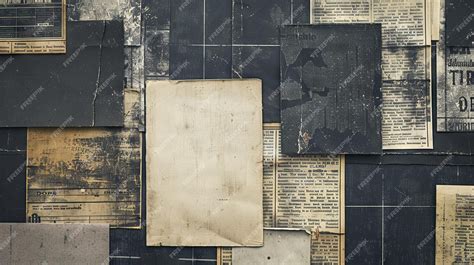 Premium Photo | Vintage paper textures on old newspaper collage background