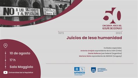 «juicios De Lesa Humanidad Extensión Universitaria Y Actividades En