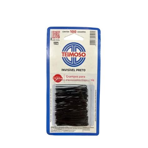 Grampos De Cabelo Teimoso Invisível Preto c 100un