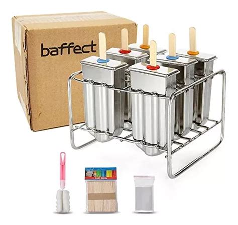 Baffect Moldes De Paletas De Acero Inoxidable Con Soporte Pa Env O Gratis