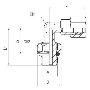 ORIENTING ELBOW MALE ADAPTOR 13300 UNI