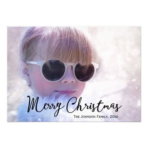 Personalized Christmas Cards Your Custom Photo | Zazzle | Personalised christmas cards, Cute ...