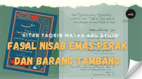 Ngaji Taqrib Fasal Nisab Makanan Pokok Dan Buah Buahan Ngajionline