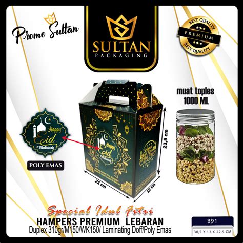 Jual Box Hampers Lebaran Kotak Idul Fitri Dus Packaging Gable B91